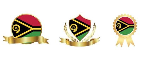 Vanuatu flag icon . web icon set . icons collection flat. Simple vector illustration.