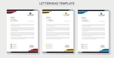 Clean Letterheads Design,Letterhead design, Letterhead template, Letterhead vector