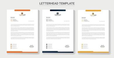 Modern Clean Letterhead Design Business Template vector