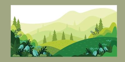 Nature vector illustration floral concept for website banner, presentation template, cover and card design.