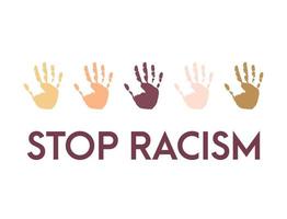 Stop racism icon vector illustration