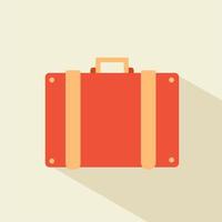 Vintage travel suitcases, Suitcase icon. Flat design style modern vector illustration. Isolated on stylish color background. Flat long shadow icon. Elements in flat design. Tourist elements design.