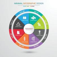 ilustración de elemento de diseño de vector plano infográfico para banner web o presentación utilizada