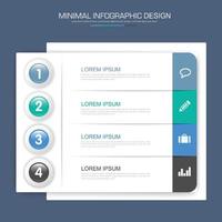 Infographic Elements with business icon on full color background  process or steps and options workflow diagrams,vector design element eps10 illustrationirh vector