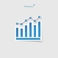 Bar Graph Symbol , Vector EPS10 illustration