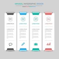 elementos infográficos con icono empresarial en proceso de fondo a todo color o diagramas de flujo de trabajo de pasos y opciones,elemento de diseño vectorial eps10 ilustraciónirh vector