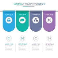 Infographic Elements with business icon on full color background  process or steps and options workflow diagrams,vector design element eps10 illustration vector