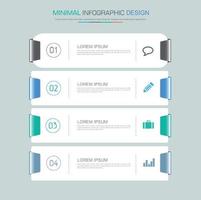 elementos infográficos con icono empresarial en proceso de fondo a todo color o diagramas de flujo de trabajo de pasos y opciones,elemento de diseño vectorial eps10 ilustraciónirh vector