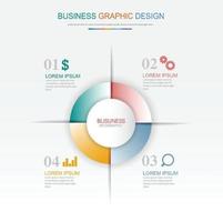 ilustración de elemento de diseño de vector plano infográfico para banner web o presentación utilizada