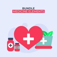 set of medicine elements vector illustration. elements for web, flyer, banner,website.corona virus,covid 19. bundle of medical elements. flat design style