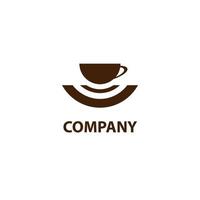 Cup-like logo design for beverage business vector