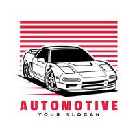 automotive car silhouette logo template. vector