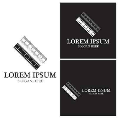 Film Strip Video logo vector template