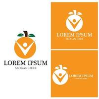 Orange logo design vector