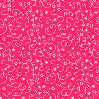 Hand drawn background with doodles seamless pattern.