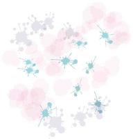 Watercolour texture paint stain background border in the form of spots of splashes of multicoloured vector illustration