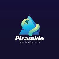 Piramid Snake Logo Template vector