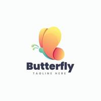 hermosa plantilla de logotipo de mariposa vector
