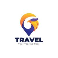 Eagle Travel Logo Template vector