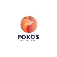 Colorful Fox Logo Template Design vector