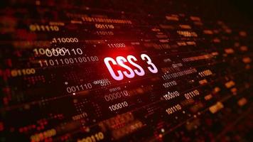digitaler CSS3-Binärcode-Animationsbewegungshintergrund