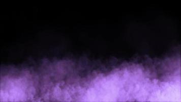 fundo de animação de névoa azul de fumaça
