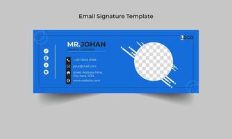 email signature template vector
