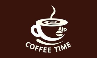 logotipo de la tapa de café. diseño de iconos de café. diseño de taza de café. vector