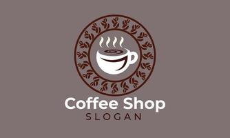 coffee cap logo. Coffee icon design. coffee mug design. vector