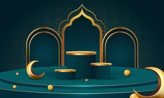 Ilustración de diseño de fondo de banner de ramadan kareem vector