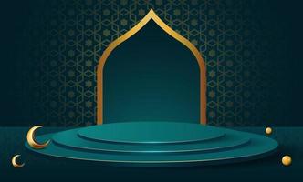 Ilustración de diseño de fondo de banner de ramadan kareem vector