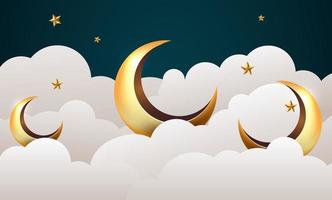 ramadan kareem banner background design illustration vector