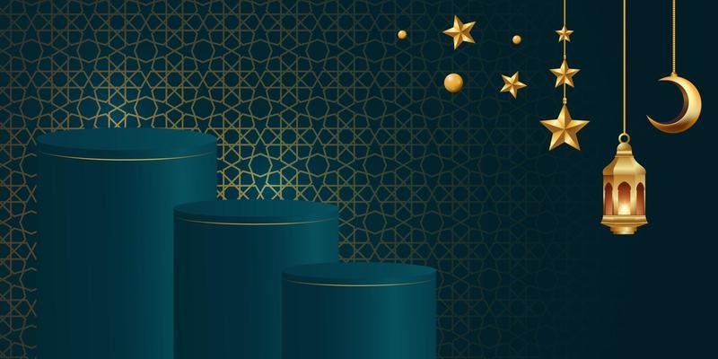 ramadan kareem banner background design illustration