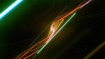 fundos de movimento de luz de animação abstrata de laser neon video