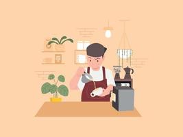 Need Coffee Illustration vector