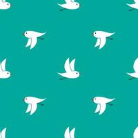 Background of birds flying in different directions vector