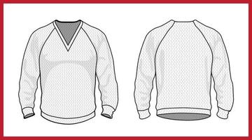 Collection of jersey sweater pullover. Casual clothes. Vector illustrations