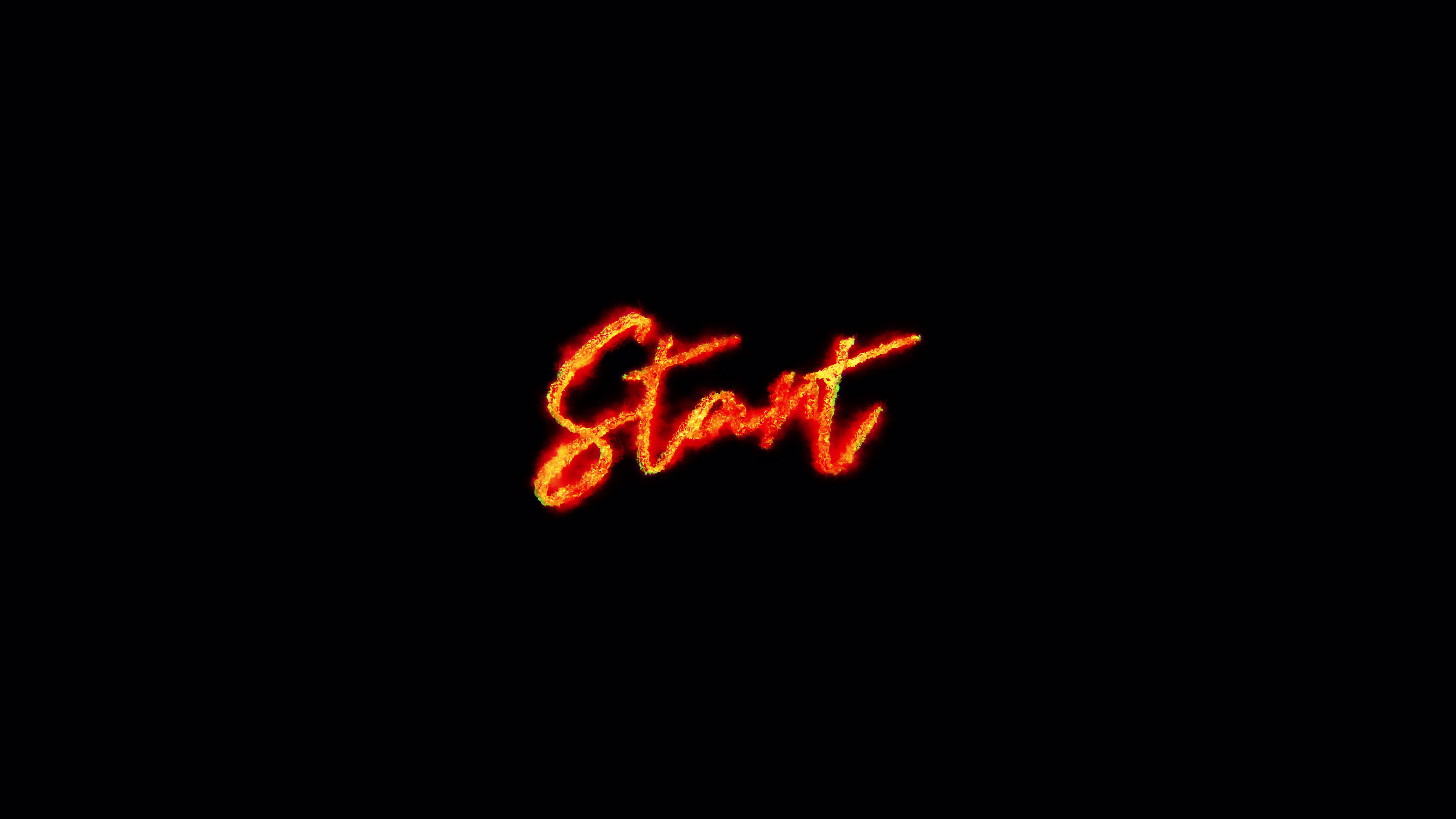 Fire burn text of Start word animation 7650200 Stock Video at Vecteezy