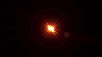 Optical Flares Explosion Glow orange gold flares video