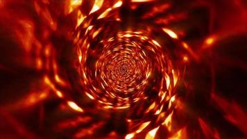 les lumières brillantes hypnotiques brillent le mouvement des flux d'énergie vortex