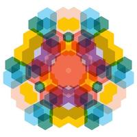 Abstract background of kaleidoscope vector