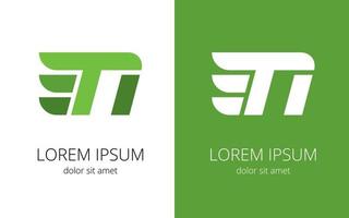Monogram of letters T and N for name company vector