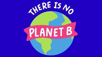 animation blå jorden för jordens dag koncept. video