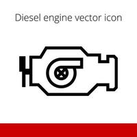 icono de vector de motor diesel