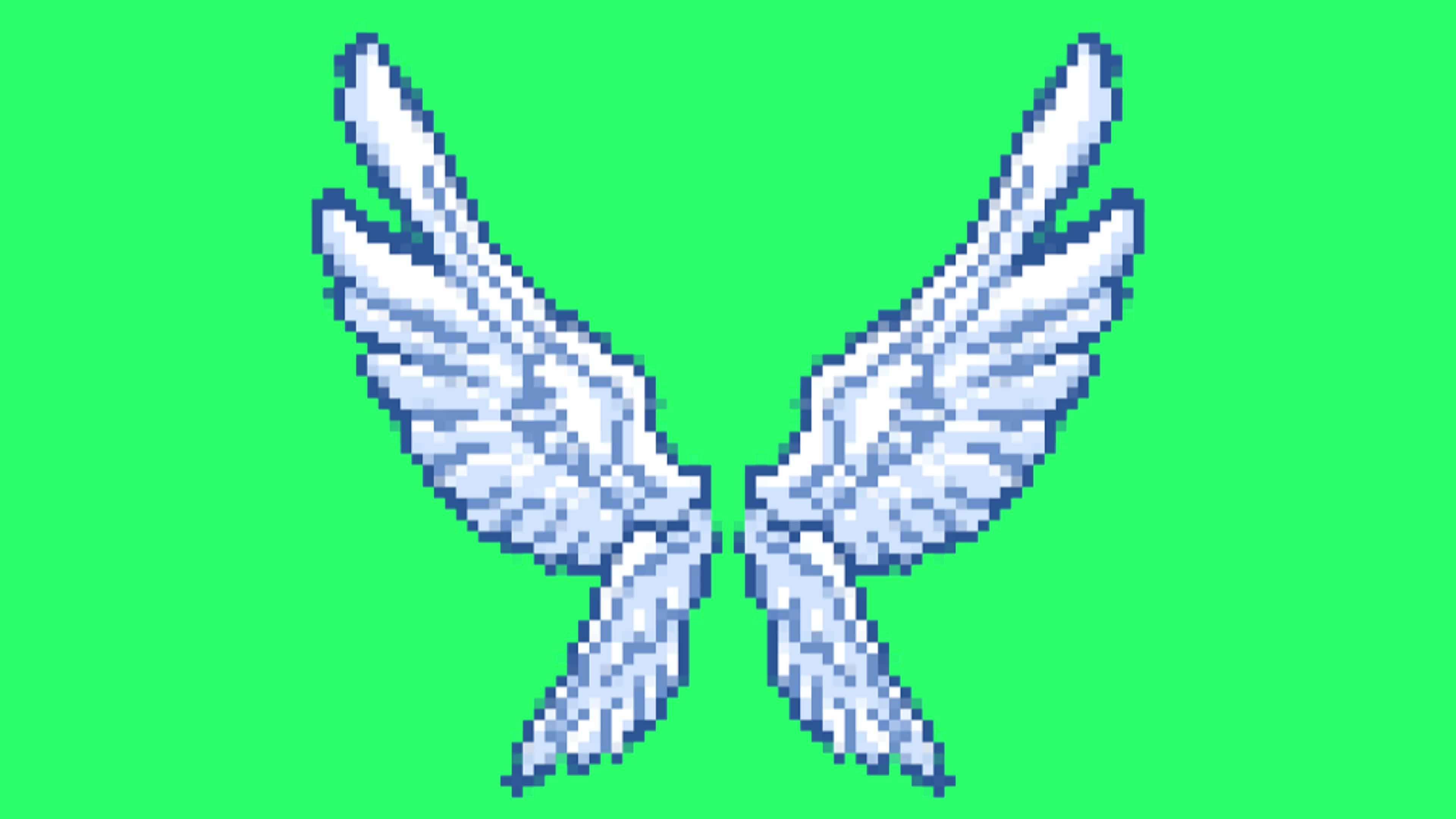Animation blue wing isolate on green background. 7650714 Stock Video at Vecteezy Animation blue wing isolate on green background. 7650714 Stock Video at Vecteezy