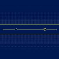 linear circuit of electrical circuit on dark background vector