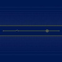 circuito lineal de circuito eléctrico sobre fondo oscuro vector