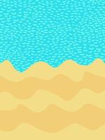 background is sea and beach sand. summer poster vector