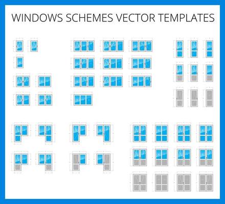 Window schemes vector templates