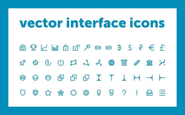 Icons for program interface